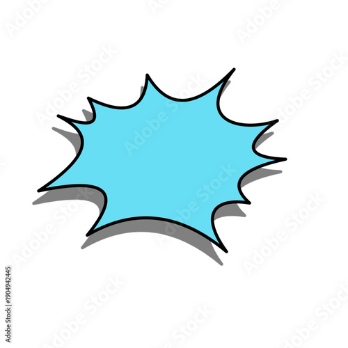 Manga comic style speech bubble