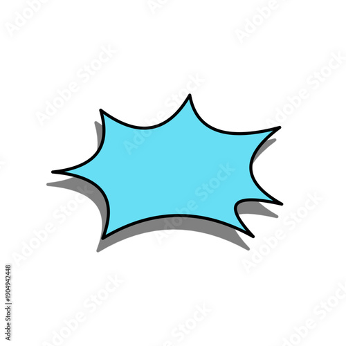 Manga comic style speech bubble