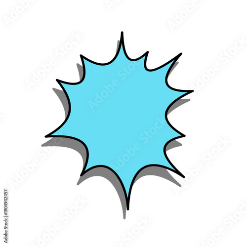 Manga comic style speech bubble