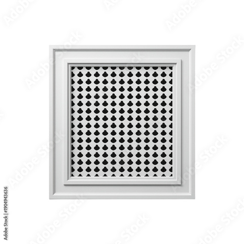 Wallpaper Mural A framed black and white pattern of spades on a solid background Torontodigital.ca