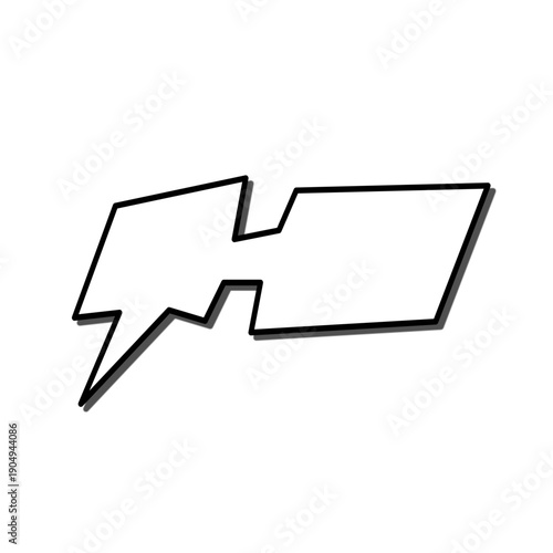 Manga comic style speech bubble