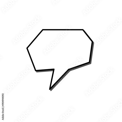 Manga comic style speech bubble