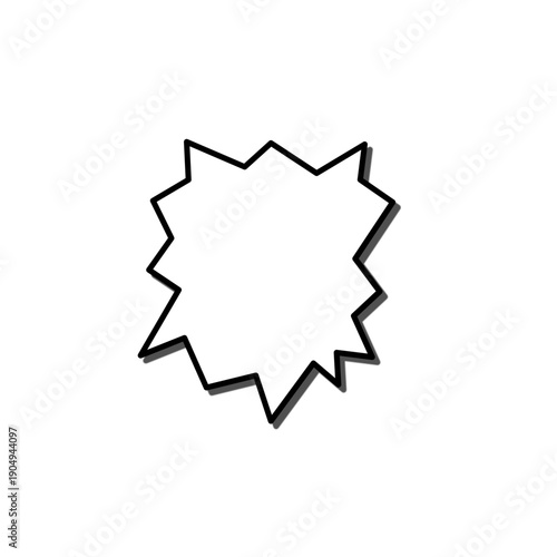 Manga comic style speech bubble