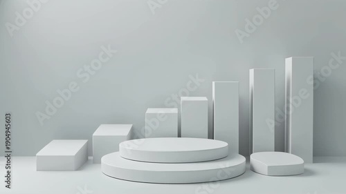 Clean minimal success background animation