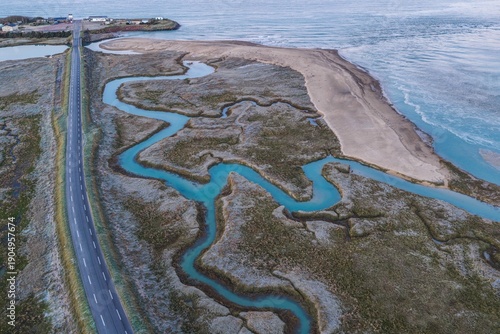 route de la plage de Blainville sur mer 