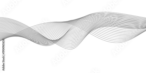 Abstract blue wave background featuring a digital 3d flow design with wavy vector lines and curved motion shapes for a modern business wallpaper texture