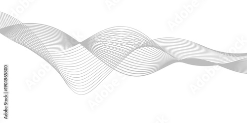 Abstract blue wave background featuring a vector design with wavy lines and a gradient curve pattern for a professional business wallpaper illustration