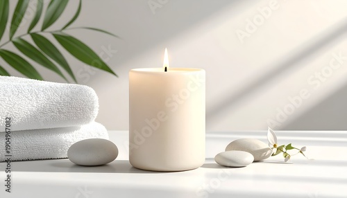 Wallpaper Mural Candle zen Torontodigital.ca