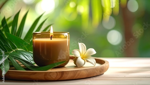 Wallpaper Mural Candle bloom serenity Torontodigital.ca