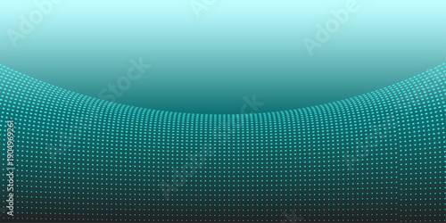 Abstract blue background design featuring a digital wave pattern with vector lines and gradient light curves for a modern technology wallpaper illustration