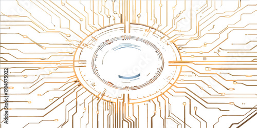 Abstract technology circuit board background featuring a digital network pattern and vector design elements with space for text on a colorful business wallpaper backdrop