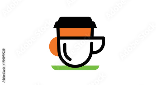 Coffee cup and beverage container icon