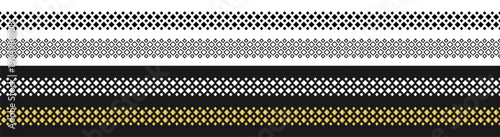 Geometric diamond seamless border pattern abstract decorative vector background on transparent background