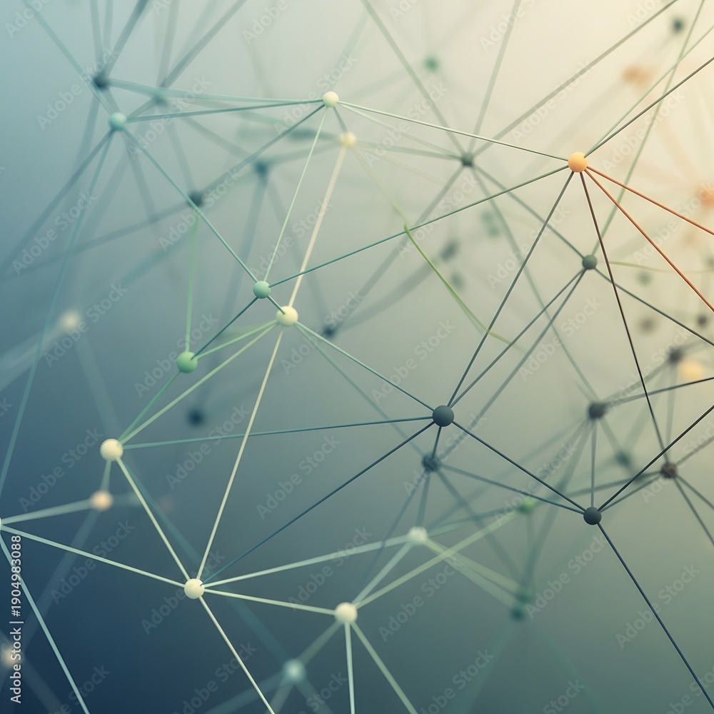 Fototapeta premium Abstract Futuristic Network Connections Background