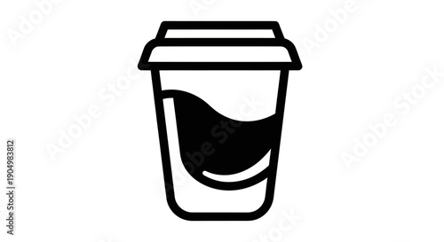 Coffee cup icon beverage and lifestyle