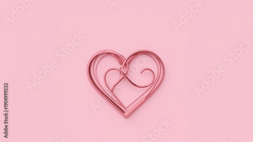 Minimalist Heart Illustration Representing Love and Friendship