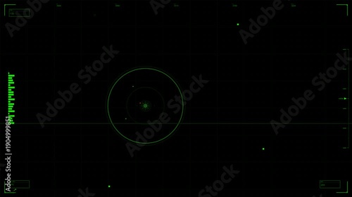 Hud interface animation shows features for video creators on websites with various elements displayed in a dark background layout