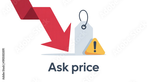 Discount Price Tag Warning Sign isolated on transparent background.