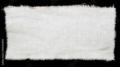 Photos torn old white rag, canvas. place for an inscription