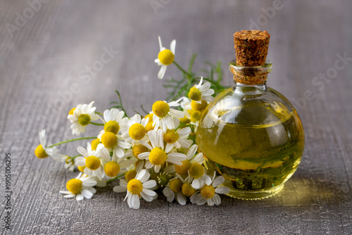 Essential oil in glass bott...