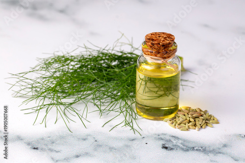 A bottle of fennel essentia...