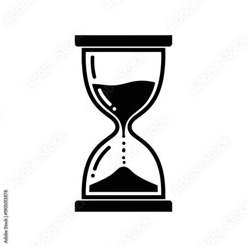hourglass icon with flowing sand representing the passage of time urgency and deadlines a powerful symbol for time management concepts