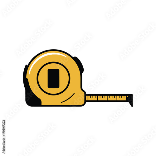 Yellow tape measure tool illustrates accurate measurement.
