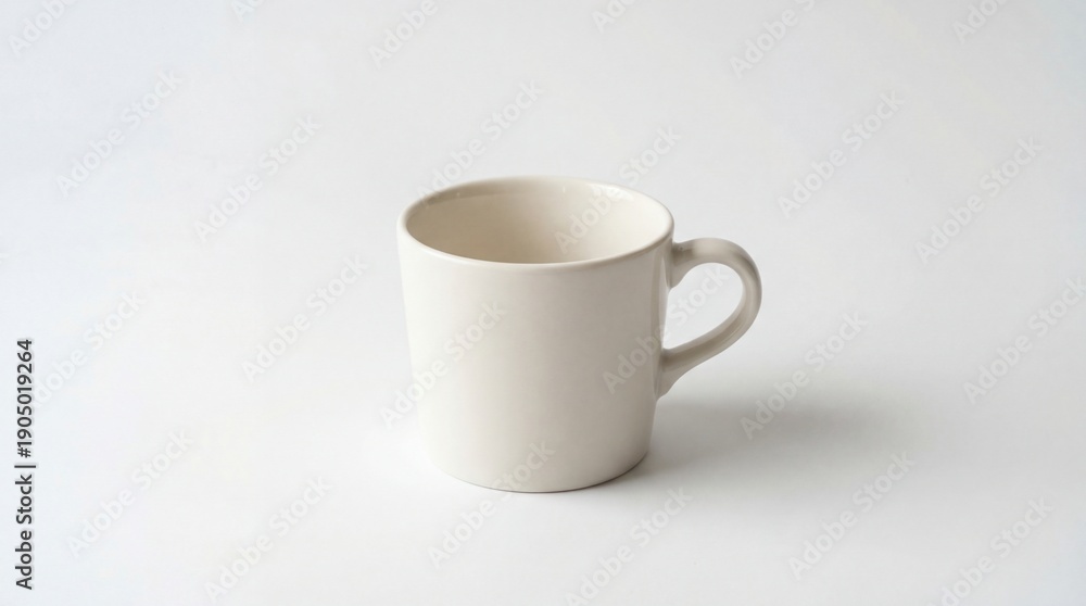 Fototapeta premium Blank cup on white background