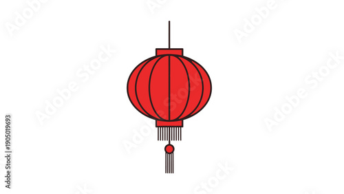 Red Chinese Lantern Decoration Light.