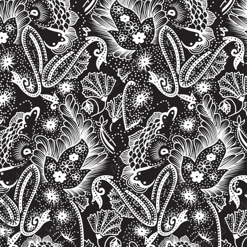 abstract floral and plaid seamless pattern vector suitable for textile and fabric purpose