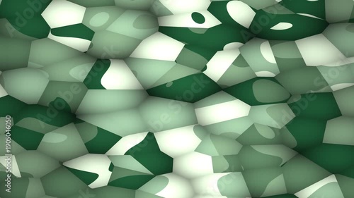 Green Cells Bubbles Abstract Background Loop Gentle Motion