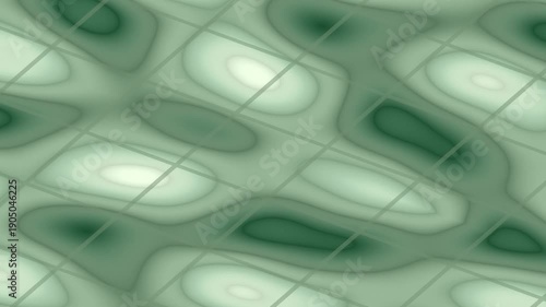 Green Abstract Organic Shapes Motion Background Loop