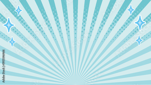 お洒落なサンバースト集中線の背景画像。
