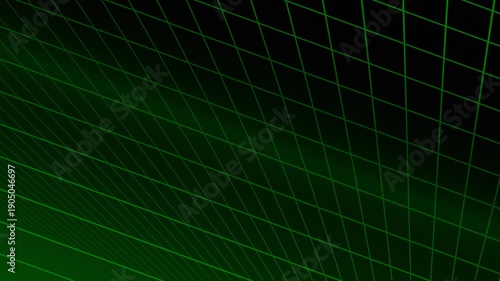 Green Grid Background Loop Abstract Digital Futuristic Technology Motion Graphic