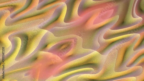 Golden Yellow Swirls and Pink Particles Motion Graphic Loop