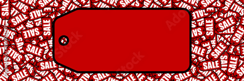 セールの看板画像。（Sale sign image.）
