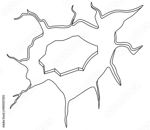  ice floe in doodle style in vector. Elements for decoration design background backdrop wallpaper banner poster postcard