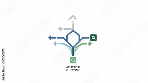 Decision Tree Diagram with Approved Outcome.