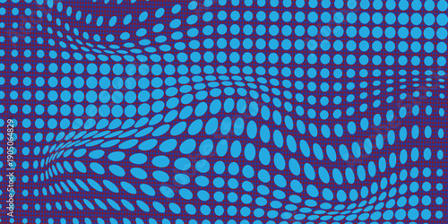 A colorful vector illustration featuring an arrangement of multicolored dots in a gradient pattern, creating a dynamic and abstract design with a pointillism effect.