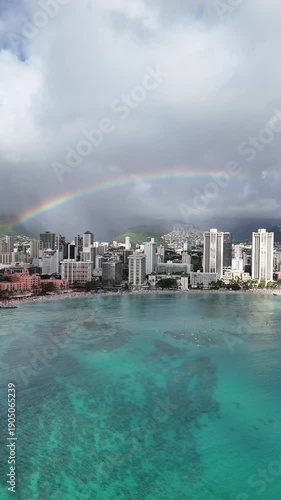 Waikiki, Honolulu, Hawaii, Oahu, Rainbow