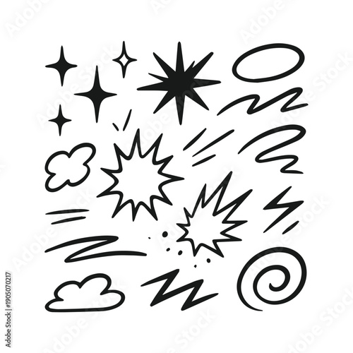 Collection of explosion icons