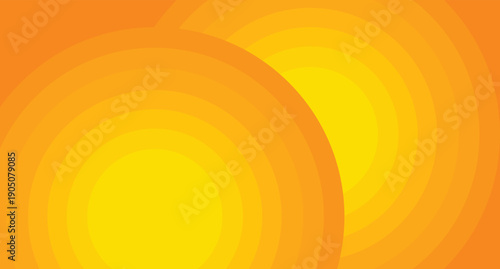 Concentric Circles of Warmth: A Gradient of Yellow and Orange Radiating Outward.