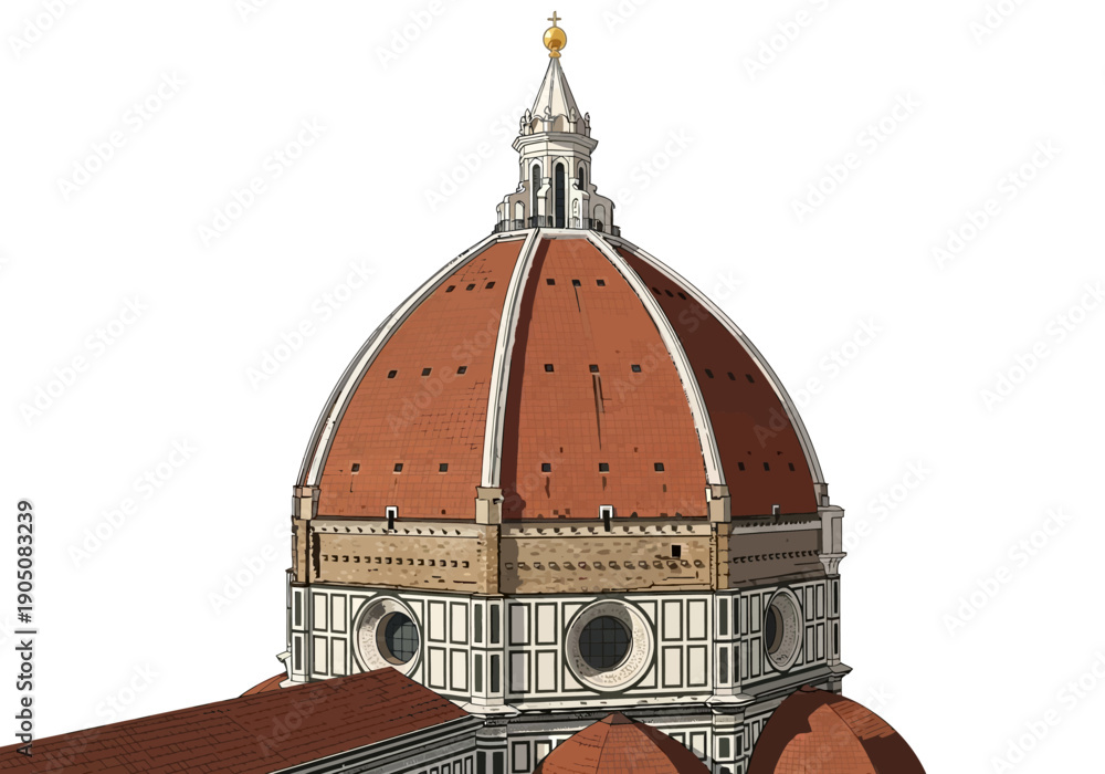 Fototapeta premium Dome of Florence Cathedral Italy Architecture.