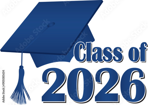 graduationcapclassof2026blue