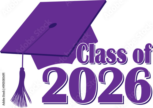 graduationcapclassof2026purple