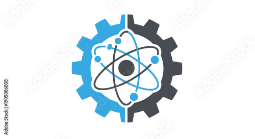 Atomic Gear Cogwheel: Science, Technology, Engineering, Innovation