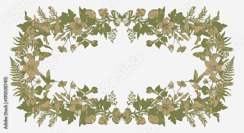 Olive Branch Wreath with Green Leaves.