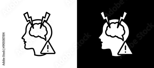 Stroke Risk lineglyph icon