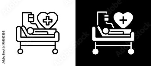 Medical Treatment lineglyph icon