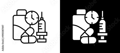 Medication Care lineglyph icon
